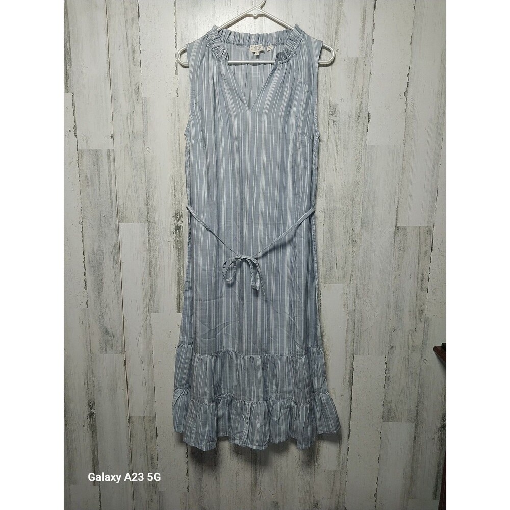 Fat Face Women's Size 6 Sleeveless Striped Maxi Dress